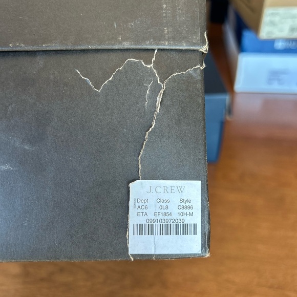 J. Crew Semi-Brogues quality Leather in English Tan Men’s size 10.5 - Picture 9 of 12